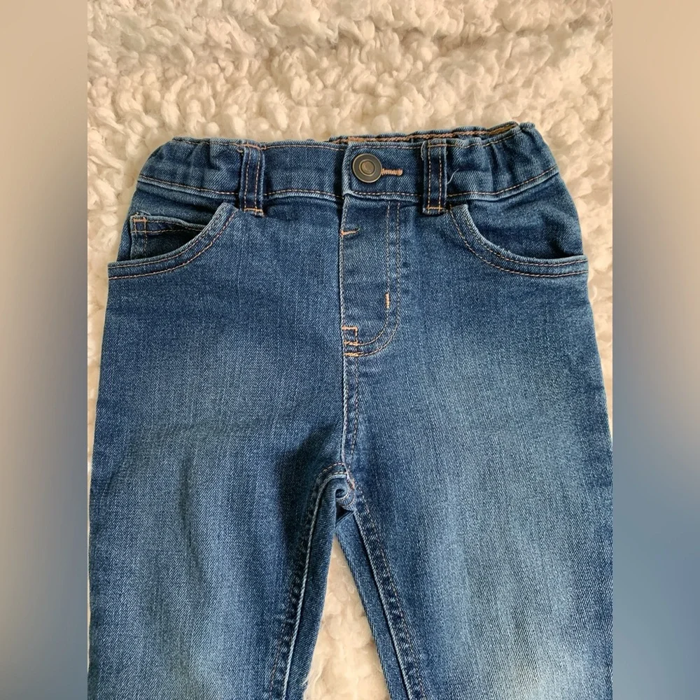 Garanimals Dark Blue Girls 3T Stretch Elastic Waist Denim Pants